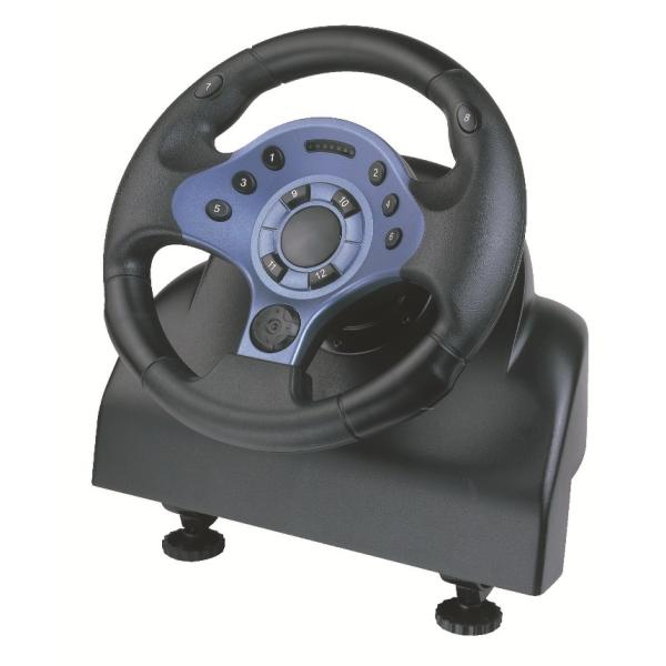 Programmable Wired Racing Force Feedback Steering Wheel With Vibration