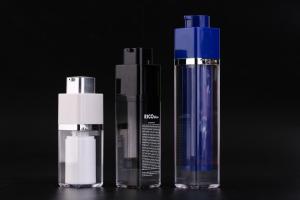 China UKMS15 15ml-30ml-50ml Square  Rotating lift type airless bottle,  acrylic airess bottle for Men cosmetics on sale