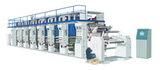 Quality 26Kw Gravure Printing Machine , Rotogravure Printing Machine For Plastic Film / Paper for sale