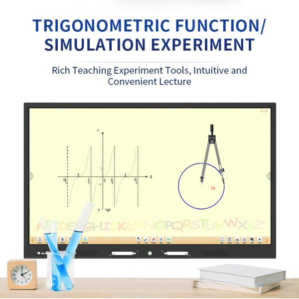 Interactive 5ms Touch Screen Interactive Whiteboard 3840*2160 Resolution