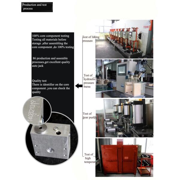 black electric hydraulic jack with impact wrench and inflating pump