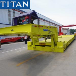 China Hydraulic detachable gooseneck trailer used lowboy trailers for sale on sale
