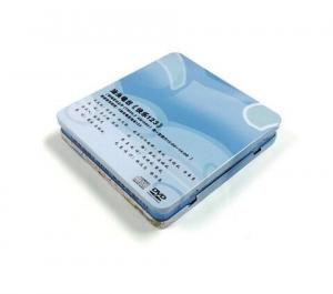  Rectangular CD tin case with hinged lid Manufactures