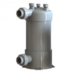  Titanium Tube PVC Shell Heat Exchanger for Swimming Pool Heat Pump Aquarium Tube Heat Exchanger Manufactures