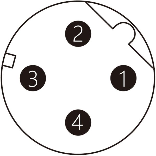 M12 Connector Profinet PVC Shielded Cable 4 Pin D-code Pre-assembled Circular Connector