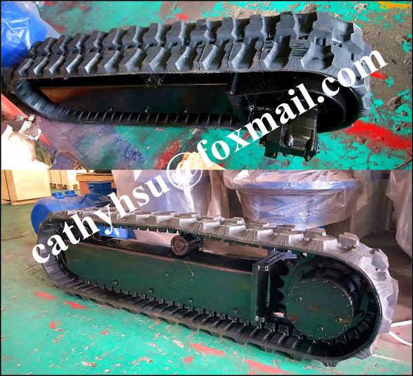 Quality custom built rubber track undercarriage rubber tracked undercarriage assy from China for sale
