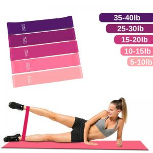  Body Exercise Fitness Rubber Bands Custom Printed Workout Elastic Resistance Bands Manufactures