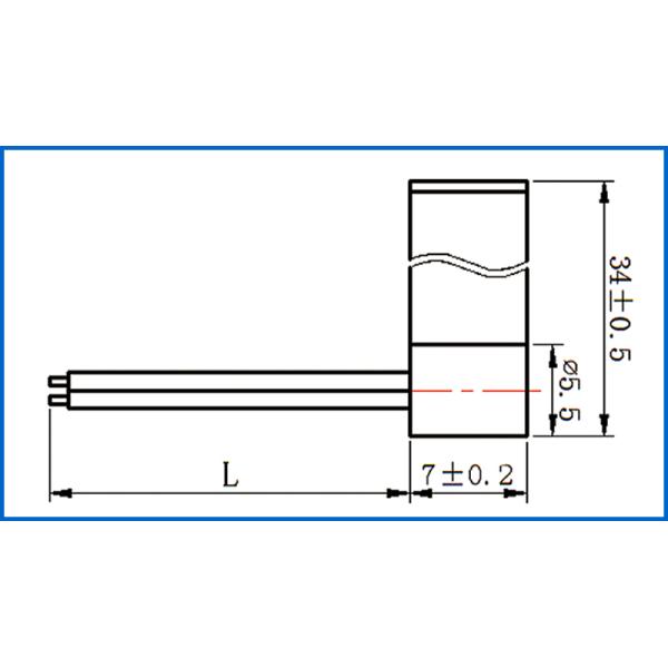 4.7k Ohm 3950 Aluminum Thermistor Temperature Probe For Automotive Lithium Battery