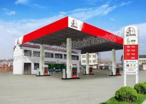  Prefabricated Steel Roof Trusses , Shed Building Space Frame For Petrol Station Manufactures