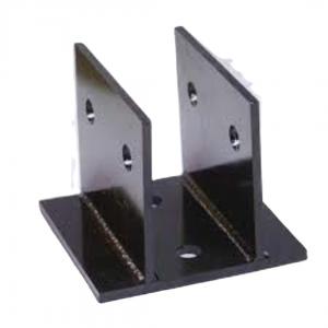 China Custom Metal Black Floating Shelf Bracket Hardware Supports Hidden Invisible L Shelves Brackets 290g on sale