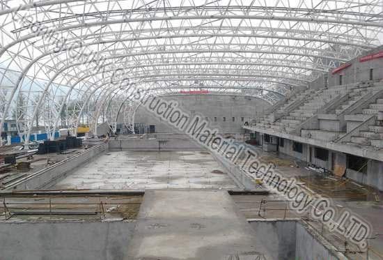 Quality Pre Engineered Steel Structure Swimming Pool Roof With Steel Sheet Roof Panel for sale
