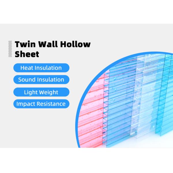 Polycarbonate 1-8 Layer Diamond Multiwall Structure Sandwich Roof Hollow Pc Sheet Polycarbonate Double Wall Panels Roofing Sheet
