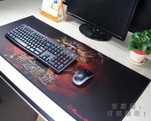  fighting game pad/ stiching edge mouse pad/ fabric surface + rubber base game stiching edge mouse pad vendor Manufactures