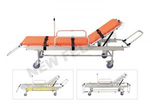  Medical Aluminum Rescue Patients Ambulance Stretcher Folding Stretcher With Wheels Manufactures
