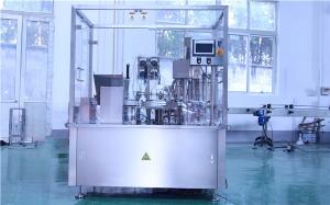  1000ml Oil Filling Machine Automatic Bottle Filling Capping Labeling And Sealing Machine Manufactures