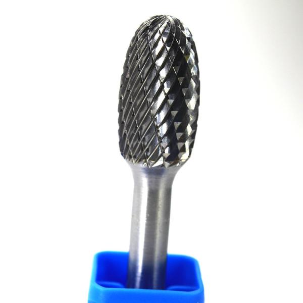 6mm Oval Shape Tungsten Carbide Burr Bits Die Grinder Bits For Hard Steel