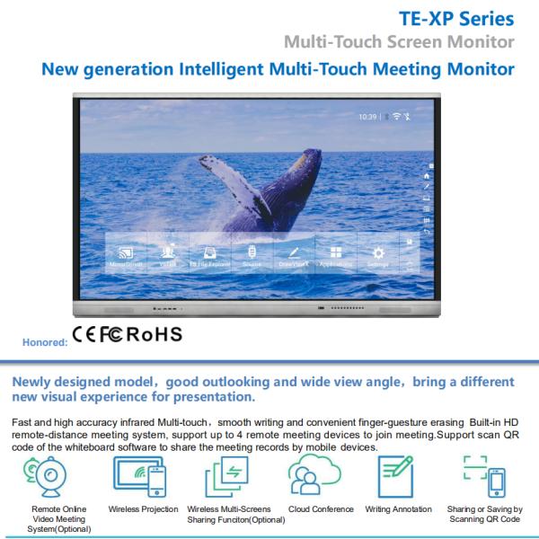 65 Inch Smart Board Whiteboard , CCC Interactive LED Board