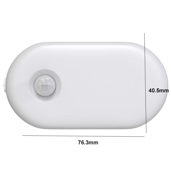 0.3W 500mAh Amber Plug In Smart Motion Sensor Night Light With Adjustable Brightness