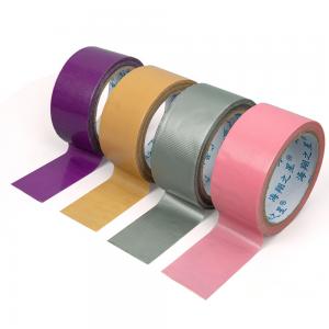  Hot Melt Adhesive Colored Sticky Cloth Tape High Bond Anti Corrosion Fit Package Manufactures