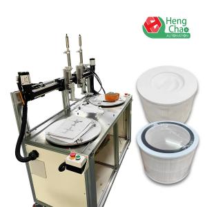 China Car Filter End Cover Glue Machine Filter Assembly Machine Diameter 100mm~400mm on sale