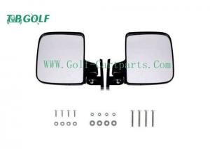  Black Folding Golf Cart Side View Mirrors Universal Convex Design Easy To Install Manufactures