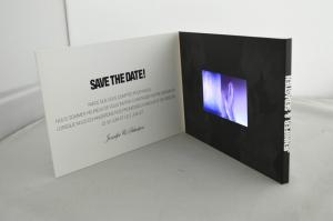10.1 Inch Invitation Video Card , Coating Paper Digital Video Brochure