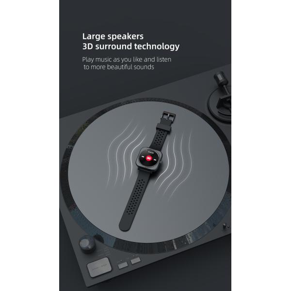 Android Phone Bluetooth IOT Devices 1.28inch Heart Rate Monitor Smartwatch W12