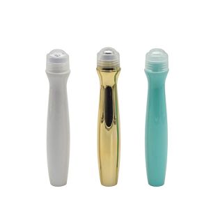  Pearl White Plastic Deodorant 15ml Empty Roll On Bottles Manufactures