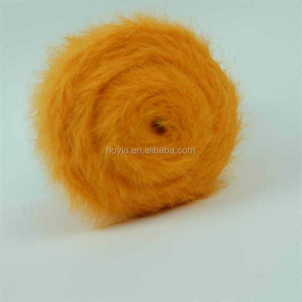 Knitting Long Hair Ping Pong Yarn Weaving Fur Fabric