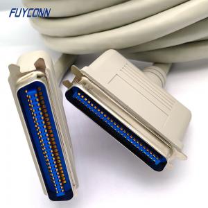  IEEE-1284 50pin Solder Cup Centronics Connector Parallel Printer Cable CN50 To CN50 Manufactures