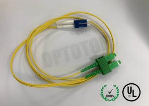  Multimode Fiber Optic Cord 2F ZIP 3.0mm SC / APC - LC / UPC 3M Sc Patch Cord Manufactures