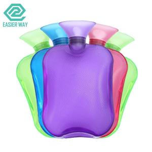 China 500ml 750ml 1000ml Nature Rubber PVC Hot Water Bottle For Home Care Pain Relieve on sale