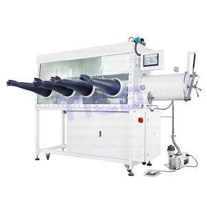China Single Sided Double Station Vacuum Lab Glove Box For Battery Research on sale