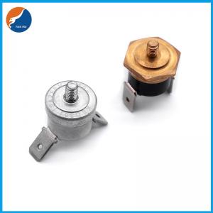 China Auto Manual Reset Temperature Switch Thermo Disc Switch M4 Screw Copper KSD301 Thermostat on sale