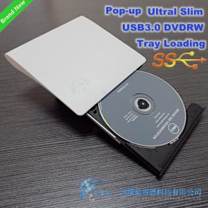  100% new SATA Tray load 9.5mm USB3.0 DVD Burner External DVDRW Drive (White/ Black) Manufactures