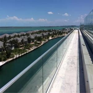 China Custom Frameless Aluminium Channel Glass Balustrade For Terrace Outdoor on sale