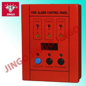 China DC24V conventional fire alarm 2 wire system control master panel 2 zones on sale