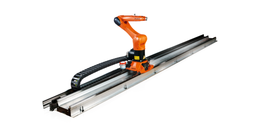 KUKA Linear Slide KL 100 used principally as an external axis of the robot