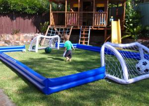 China Kids Inflatable Sports Games Inflatable Football Field For House Backyard on sale