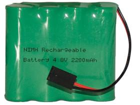  Rechargeable NiMH AA 4.8V 2200mAh Battery Pack with Connector Manufactures