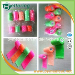 China Neon ColourMedical cohesive elastic bandage self adhesive bandage on sale