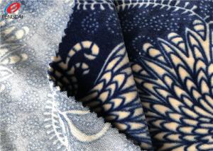 China 92 Polyester 8 Spandex Korean Velvet Fabric Microfiber Printed Fleece Fabric on sale
