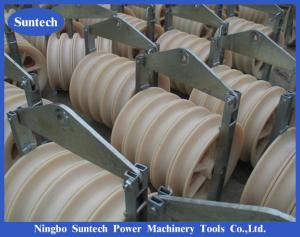 Overhead Line Cast Steel Frame Wire Cable Pulling Conductor Stringing Pulley Blocks Manufactures