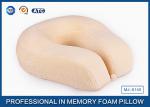 Cervical Memory Foam Travel Neck Pillow With Portable Bag , Bamboo Fiber