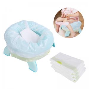 China Refill Potty Bags With Absorbent Pads Potty Chair Liner Diaper Disposal Liner For Baby And Adult Commode Liner on sale