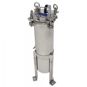  62KG 304 Stainless Steel 100 Psi NPT Bag Filter for Industrial Chemical Filtration Manufactures