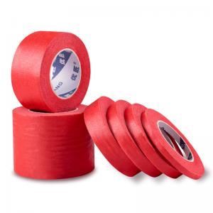  High Temperature Red Painters Masking Tape Crepe Paper For Automotive 48mm Manufactures