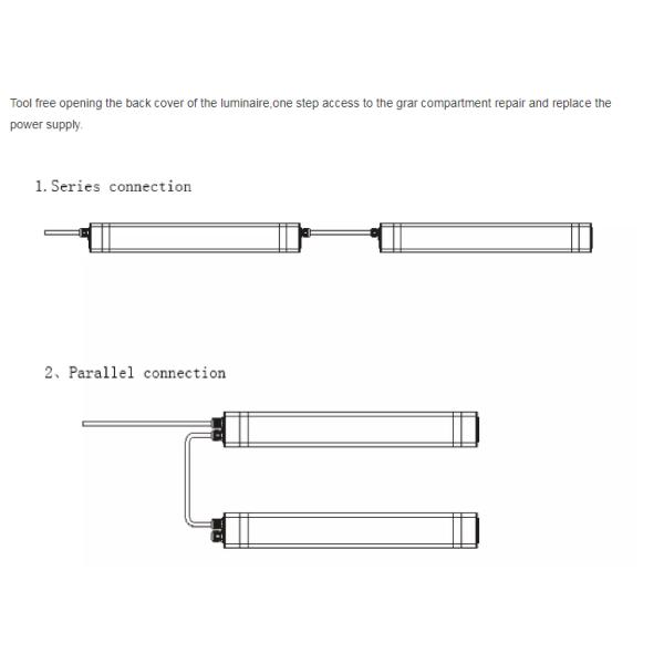 4ft 40W Led Linear Lamp Ceiling / Suspended Mounted For Warehousep / Parking Lot