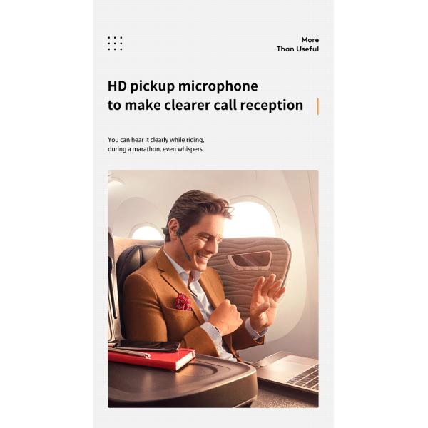 Wireless Waterproof Mp3 Compact Black Foldable Open Ear Bluetooth Bone Conduction Headphones