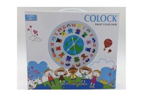 China Funny Arts And Crafts Kits For Kids Craft Clock Mechanism with DIY Painting on sale